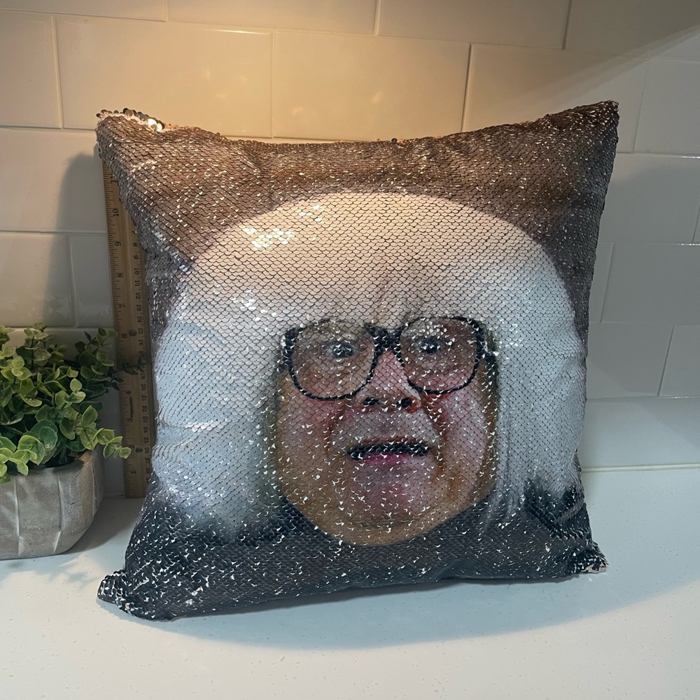 Ongo Goblogian Reversible Sequin Pillow